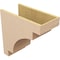 Ekena Millwork 10"W x 20"D x 20"H Classic Mediterranean Rough Cedar Woodgrain TimberThane Corbel, Primed Tan CORUR10X20X20MEDRCPR - alternate 3